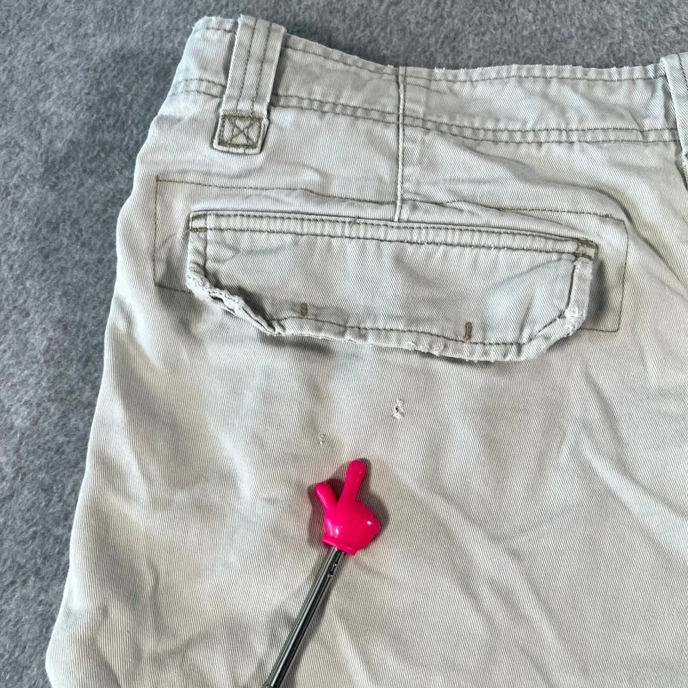 Old Navy Cargo Shorts Mens 36 Beige Cotton Casual Utility Pockets Outdoor Hiking